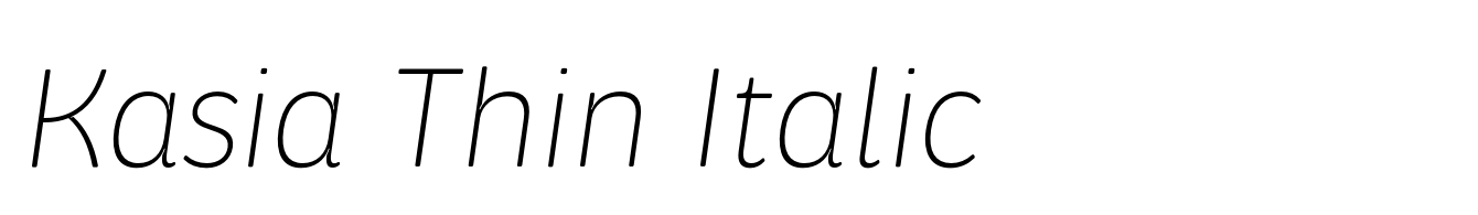 Kasia Thin Italic